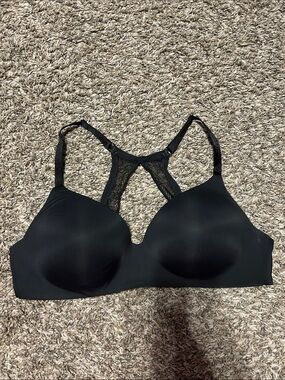 Victoria's Secret Black Lace Racerback T-Shirt Bra